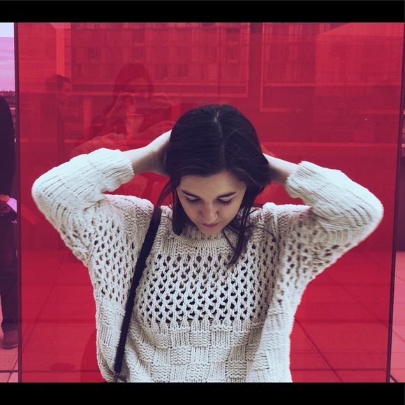 Anthro Cropped Sweater - Picture 4 of 7